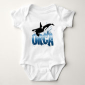 Schwertwal Baby Strampler (Vorderseite)