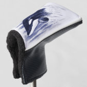 Schwertwal, der Blau durchbricht Golf Headcover (3/4 Vorderseite)