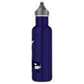 Schwertwal-Familie Edelstahlflasche (Rechts)