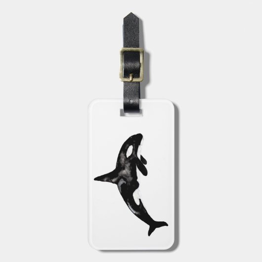 Schwertwal Gepäckanhänger (Vorderseite vertikal)