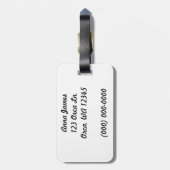 Schwertwal Gepäckanhänger (Rückseite vertikal)