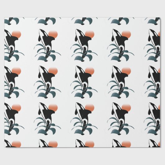 Schwertwal Geschenkpapier (Flach)