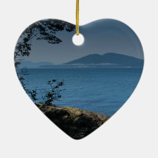 Schwertwal-Insel Keramik Ornament (Hinten)