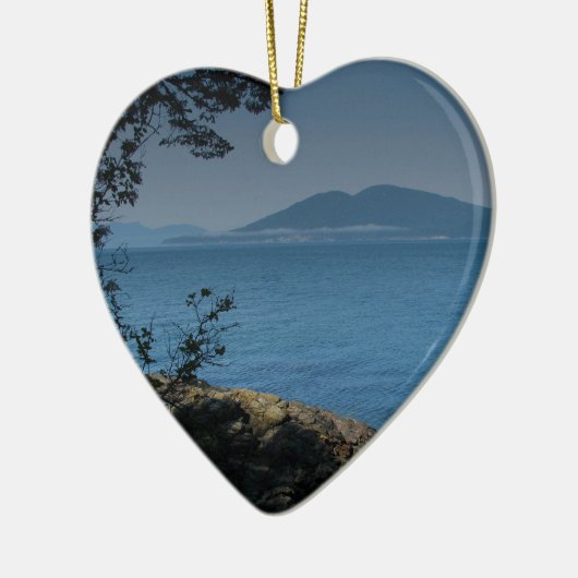 Schwertwal-Insel Keramik Ornament (Links)