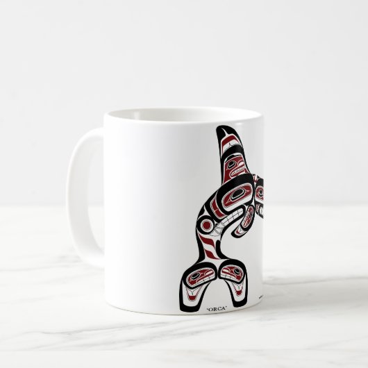 Schwertwal Kaffeetasse (Vorderseite Links)