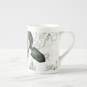 Schwertwal-Karten-Grün Porzellantasse (Rechts)