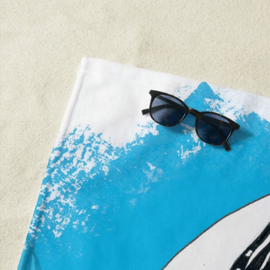 Schwertwal-Killerwal-Stammes- Strandtuch (Beispiel)