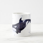 Schwertwal-Killerwalillustration Kaffeetasse (Mittel)