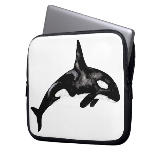 Schwertwal Laptopschutzhülle (Vorderseite Links)