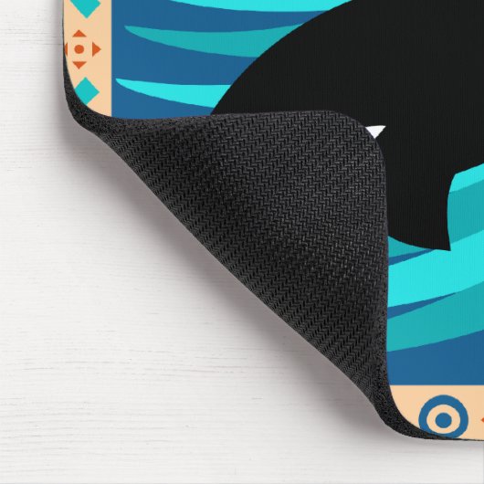 Schwertwal-Mausunterlage Mousepad (Ecke)