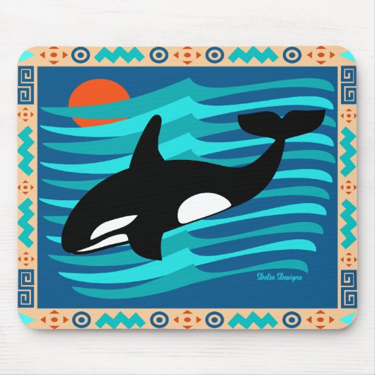 Schwertwal-Mausunterlage Mousepad (Vorne)