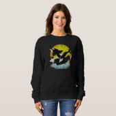 Schwertwal Meeres Tier Orca Sweatshirt (Vorne ganz)