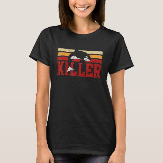 Schwertwal Meeressäuger Taucher T-Shirt (Vorderseite)