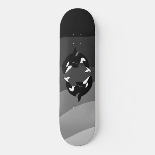 Schwertwal Orca Skateboard (Vorderseite)