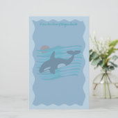 Schwertwal stationär briefpapier (Stehend Vorderseite)