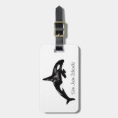 Schwertwal-Wal Gepäckanhänger (Vorderseite vertikal)