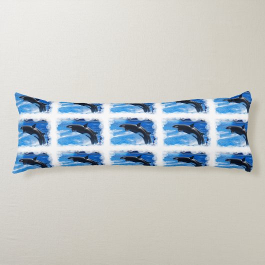 Schwertwal-Wal Seitenschläferkissen (Vorderseite)