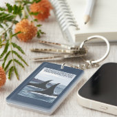 Schwertwal-Wale #1 - Anacortes, Washington Schlüsselanhänger (Vorderseite rechts)