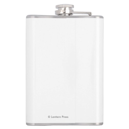 Schwertwal-Wale #1 - Bainbridge Insel, Washington Flachmann (Rückseite)