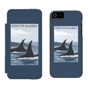 Schwertwal-Wale #1 - das Golf von Alaska Incipio Watson™ iPhone 5 Geldbörsen Hülle