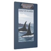 Schwertwal-Wale #1 - das Golf von Alaska Klemmbrett (Rechts)
