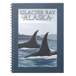 Schwertwal-Wale #1 - Glacier Bay, Alaska Notizblock