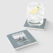 Schwertwal-Wale #1 - Glacier Bay, Alaska Steinuntersetzer (Seitenansicht)