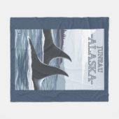 Schwertwal-Wale #1 - Juneau, Alaska Fleecedecke (Vorderseite (Horizontal))