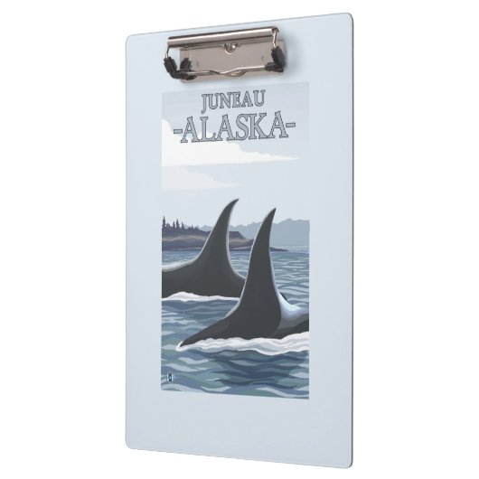 Schwertwal-Wale #1 - Juneau, Alaska Klemmbrett (Links)