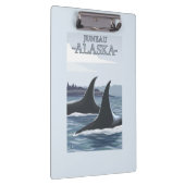 Schwertwal-Wale #1 - Juneau, Alaska Klemmbrett (Rechts)
