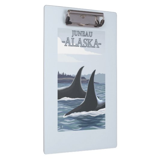 Schwertwal-Wale #1 - Juneau, Alaska Klemmbrett (Rechts)