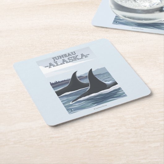 Schwertwal-Wale #1 - Juneau, Alaska Rechteckiger Pappuntersetzer (angewinkelt)