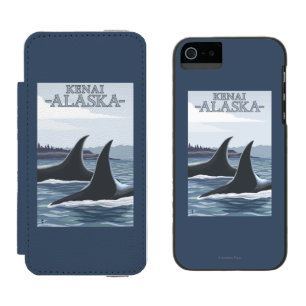 Schwertwal-Wale #1 - Kenai, Alaska Incipio Watson™ iPhone 5 Geldbörsen Hülle