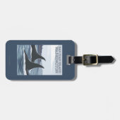 Schwertwal-Wale #1 - San- Juaninsel, Washington Gepäckanhänger (Vorderseite horizontal)