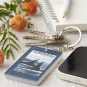 Schwertwal-Wale #1 - Schwertwale Insel, Washington Schlüsselanhänger (Vorderseite rechts)