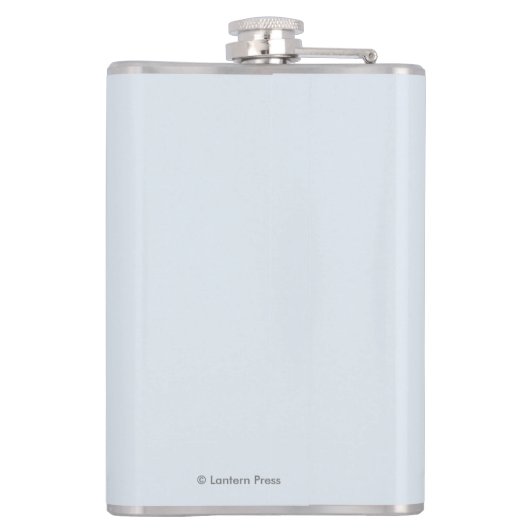 Schwertwal-Wale #1 - Sitka, Alaska Flachmann (Rückseite)