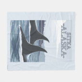 Schwertwal-Wale #1 - Sitka, Alaska Fleecedecke (Vorderseite (Horizontal))