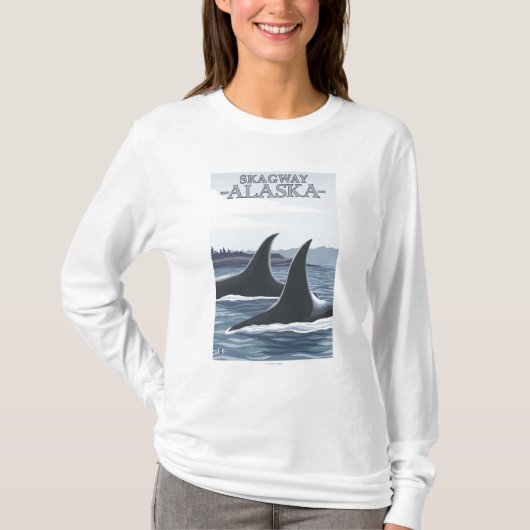 Schwertwal-Wale #1 - Skagway, Alaska T-Shirt (Vorderseite)