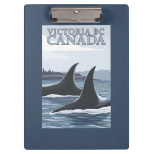 Schwertwal-Wale #1 - Victoria, BC Kanada Klemmbrett