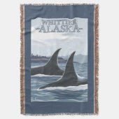 Schwertwal-Wale #1 - Whittier, Alaska Decke (Vorderseite Vertikal)
