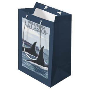 Schwertwal-Wale #1 - Wrangell, Alaska Mittlere Geschenktüte