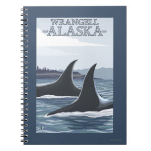 Schwertwal-Wale #1 - Wrangell, Alaska Notizblock