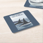 Schwertwal-Wale #1 - Wrangell, Alaska Rechteckiger Pappuntersetzer (angewinkelt)