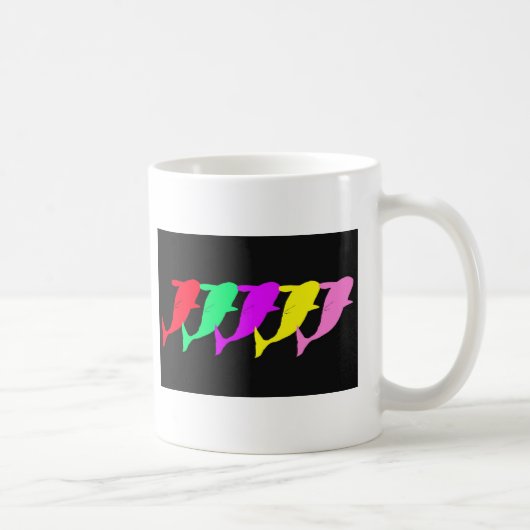 Schwertwal-Wale multi Farbe-Sprung für Freude Kaffeetasse (Rechts)