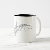 Schwertwal Zweifarbige Tasse (VorderseiteRechts)