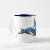"Schwertwal " Zweifarbige Tasse (Vorderseite Links)