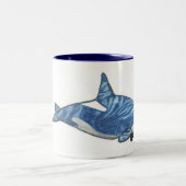 "Schwertwal " Zweifarbige Tasse (Mittel)