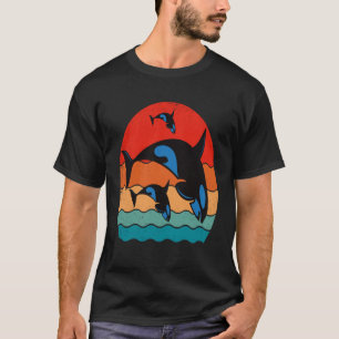 Schwertwale Haie Ozean Tauchen Meerestiere 2 T-Shirt