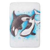 Schwertwalspiel Badematte (Vorderseite Vertikal)