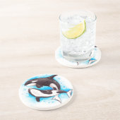 Schwertwalspiel Untersetzer (Seite)